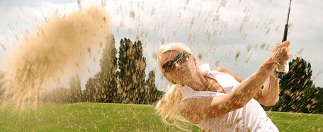Golf, Golfspieler, Sand